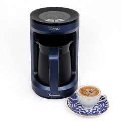 Ceremona Turkish Coffee Maker - 1 to 4 Cup Brewing Capacity - Blue