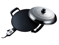 ETHNIQ 18.5" Electric Griddle for Injera Crepe, Lefse, Mogogo, Mitad, Pancake Maker - Adjustable Heat Control with Digital Screen - Non-Stackable Surface - Even Heat Distribution (Copy)