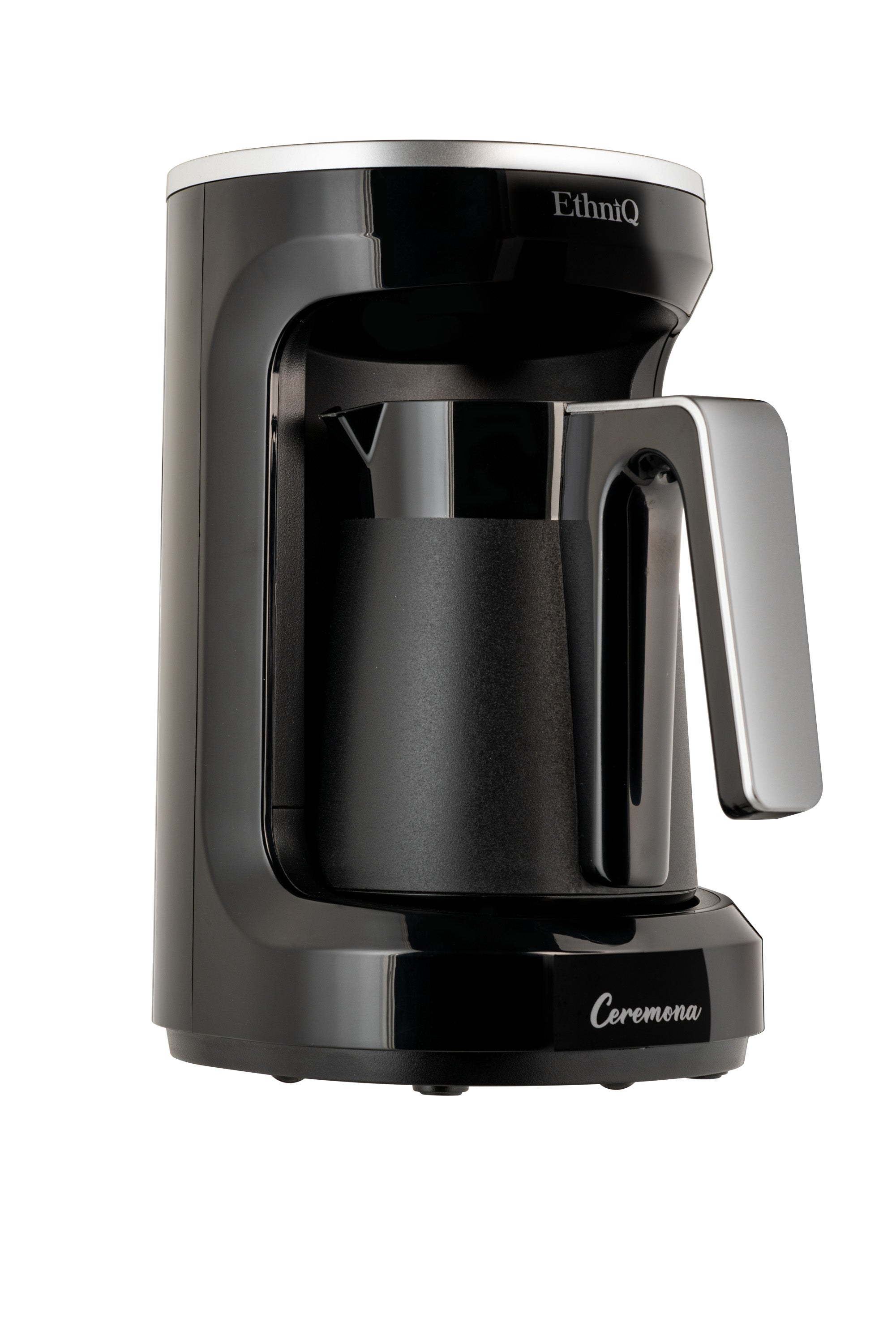 Ceremona Turkish Coffee Maker - 1 to 4 Cup Brewing Capacity -  Black
