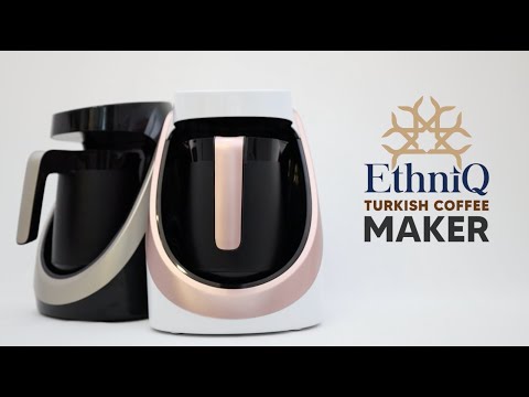 ETHNIQ Turkish Coffee Maker - 120V, 1 to 4 Cup Capacity - Black/Silver –  EthniQ